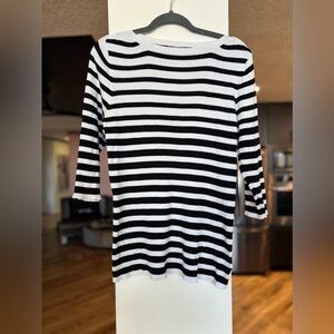 Lovesick Black and White Striped Sweater sz 3